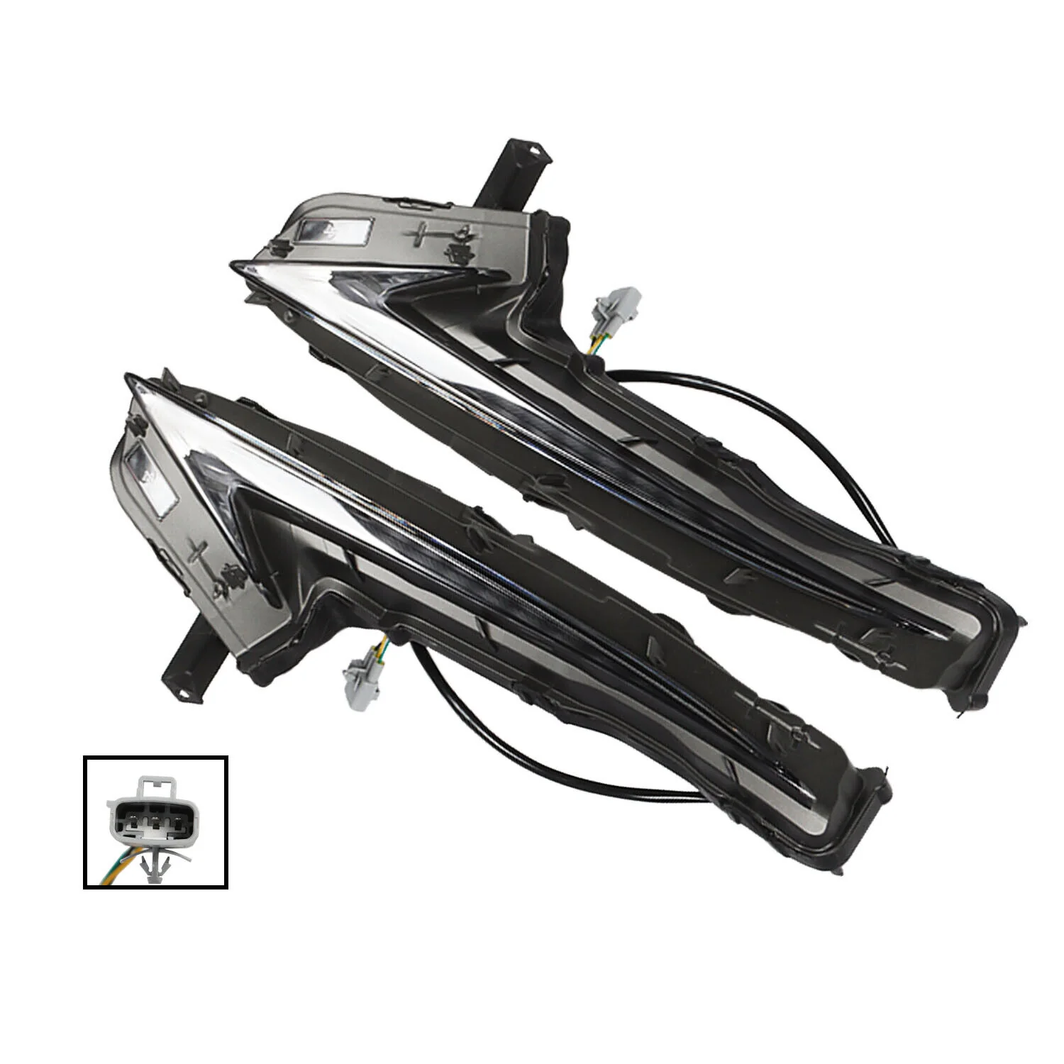 Front DRL Driving Lamps Left & Right for Lexus IS250 IS300 IS200t 2014–2016 - Image 3