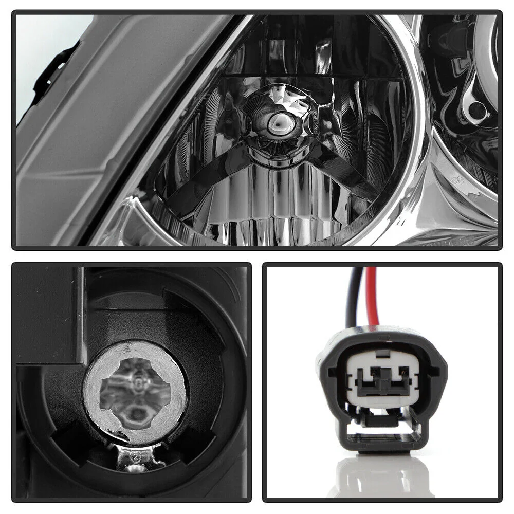 Left+Right For 2008-2015 Infiniti G37/Q60 Coupe Convertible Chrome Projector Headlights w/o Bulbs - Image 5