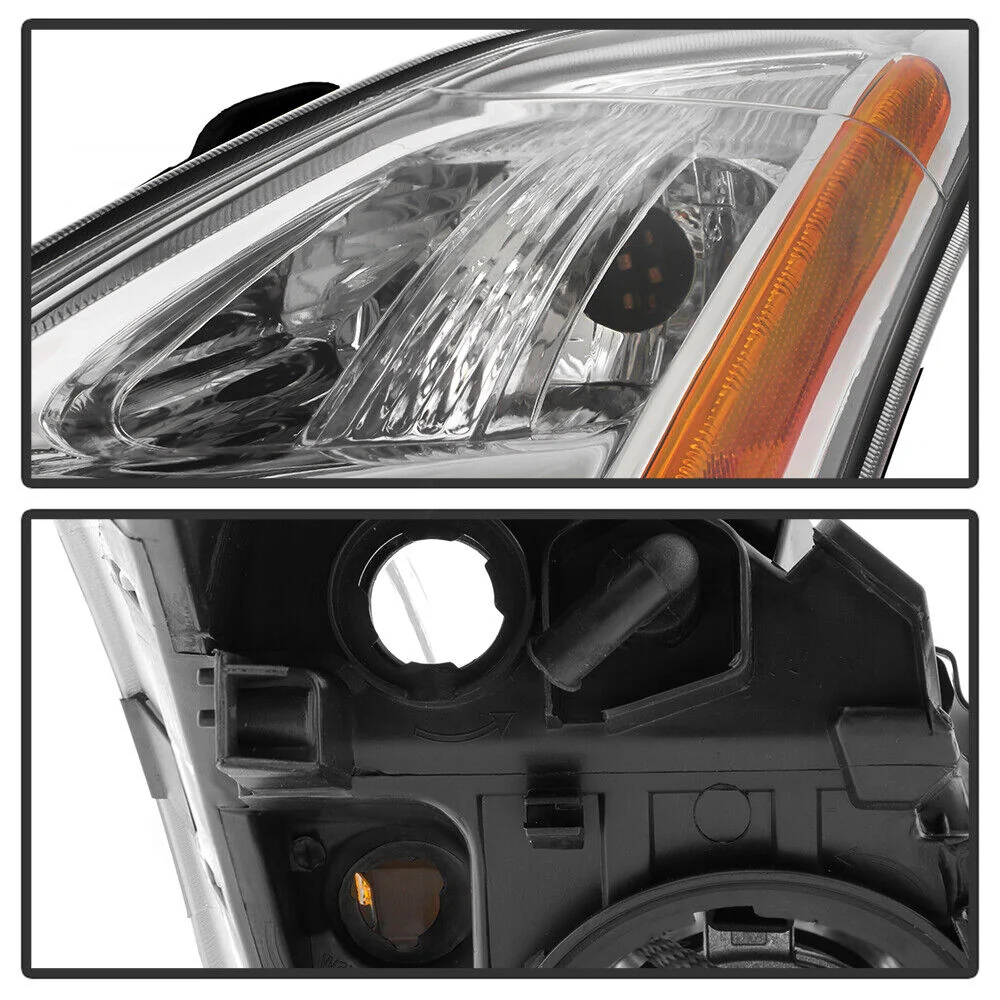 Left+Right For 2008-2015 Infiniti G37/Q60 Coupe Convertible Chrome Projector Headlights w/o Bulbs - Image 6