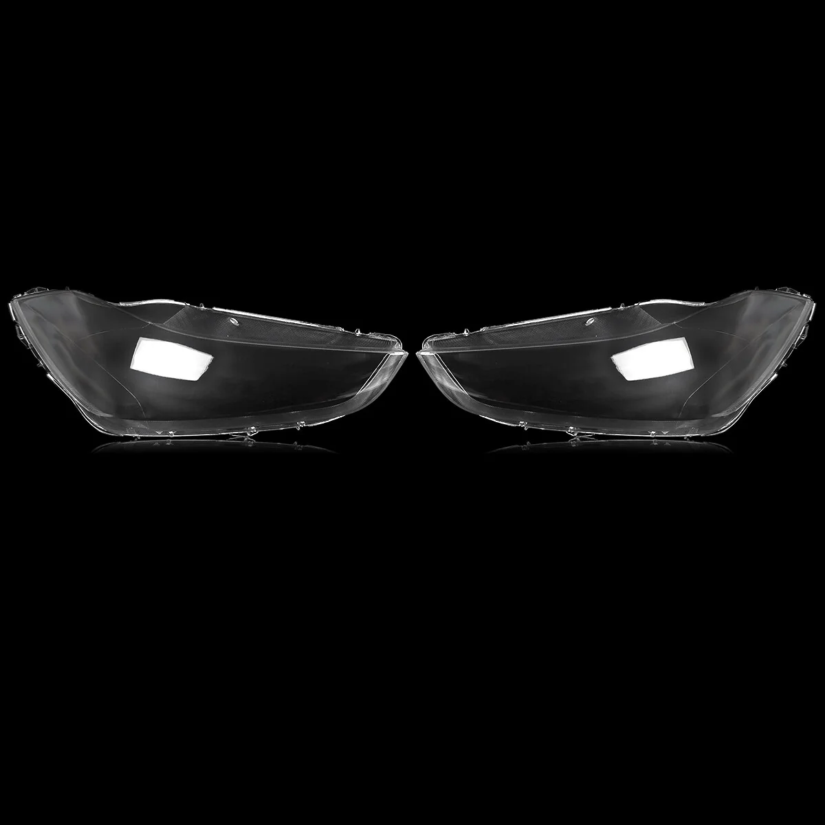 Left + Right Headlamp Clear Lens Cover Pair for Maserati Ghibli 2014-2022 Replacement Shells - Image 4