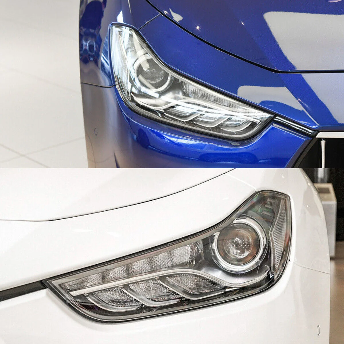 Left + Right Headlamp Clear Lens Cover Pair for Maserati Ghibli 2014-2022 Replacement Shells - Image 5