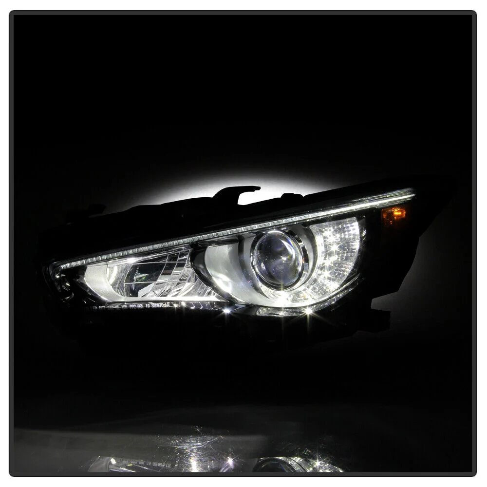 Left+Right Headlamps For 2014-2022 Infiniti Q50 w/o AFS LED DRL Projector Headlights Pair - Image 7