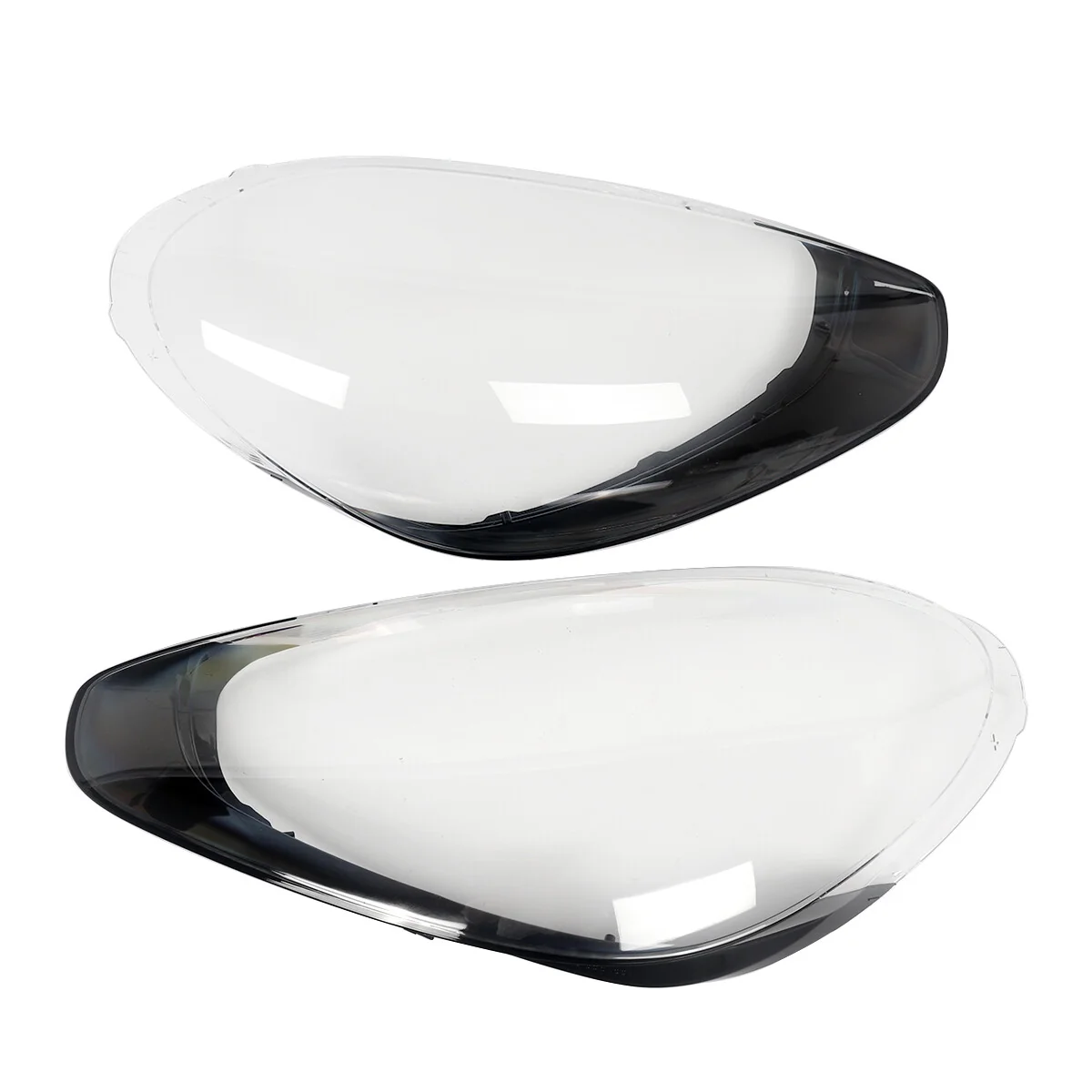 Left + Right Headlight Lens Clear Covers for 2015 2016 2017 Porsche Cayenne