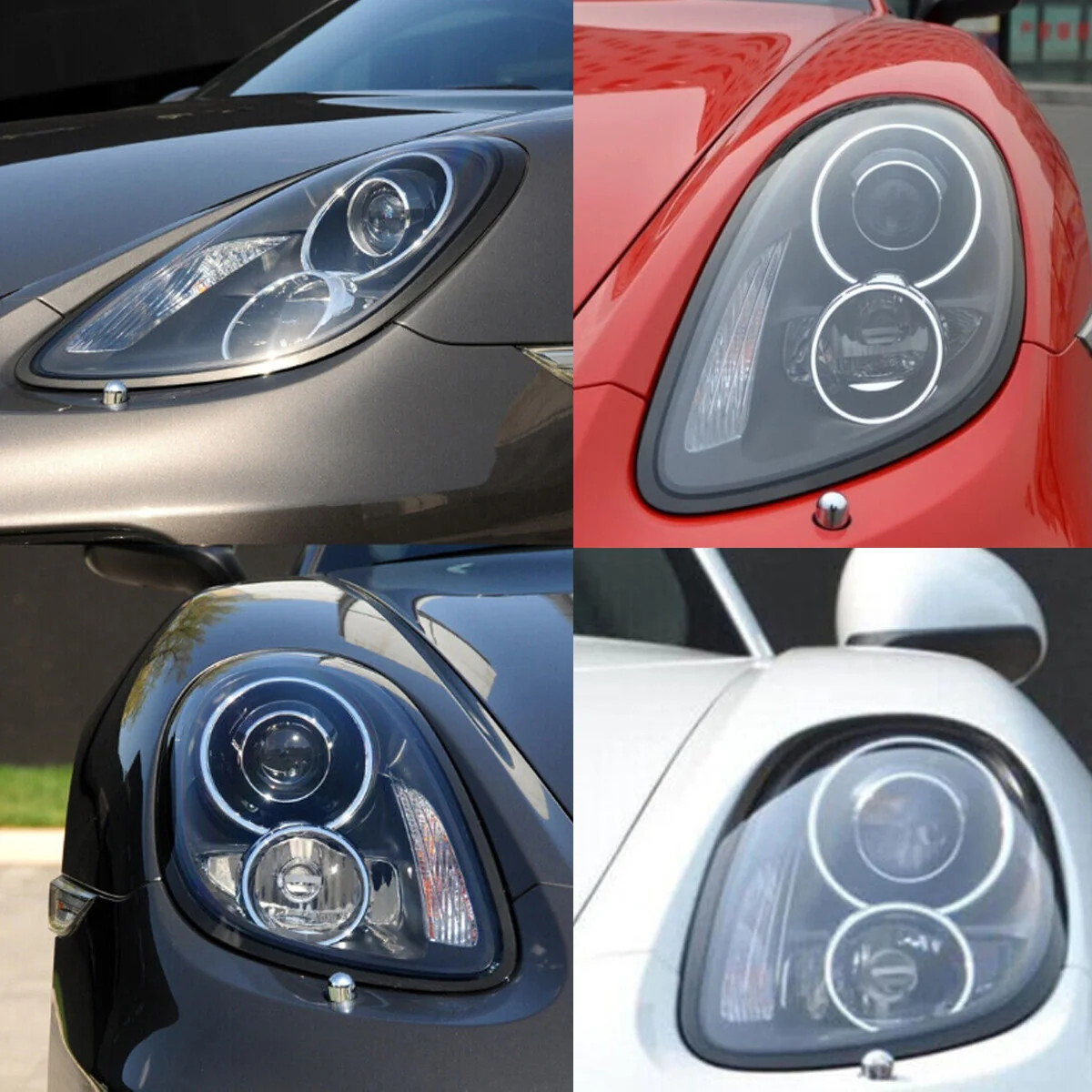 Left + Right Headlight Lens Cover Shells for Porsche Boxster Cayman 981 2014 2015 2016 - Image 5