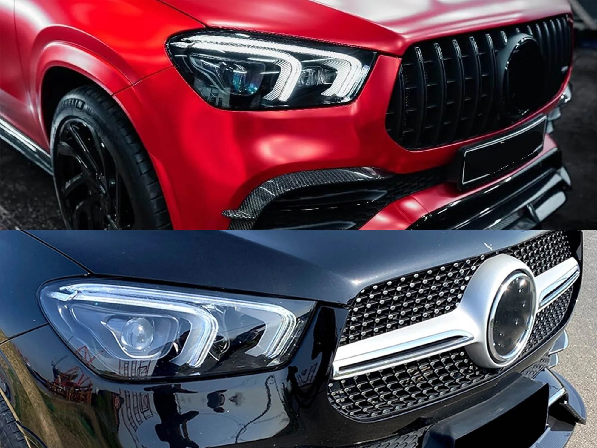 Pair Headlight Headlamp Lens Cover For Mercedes GLE W167 2020-2022 Left+Right - Image 2