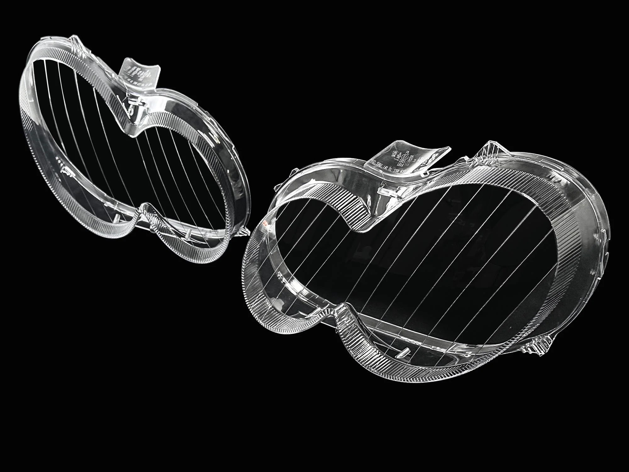 Pair Headlight Lens Cover Clear L+R for Mercedes Benz CLK C209 W209 2005-2009 - Image 6