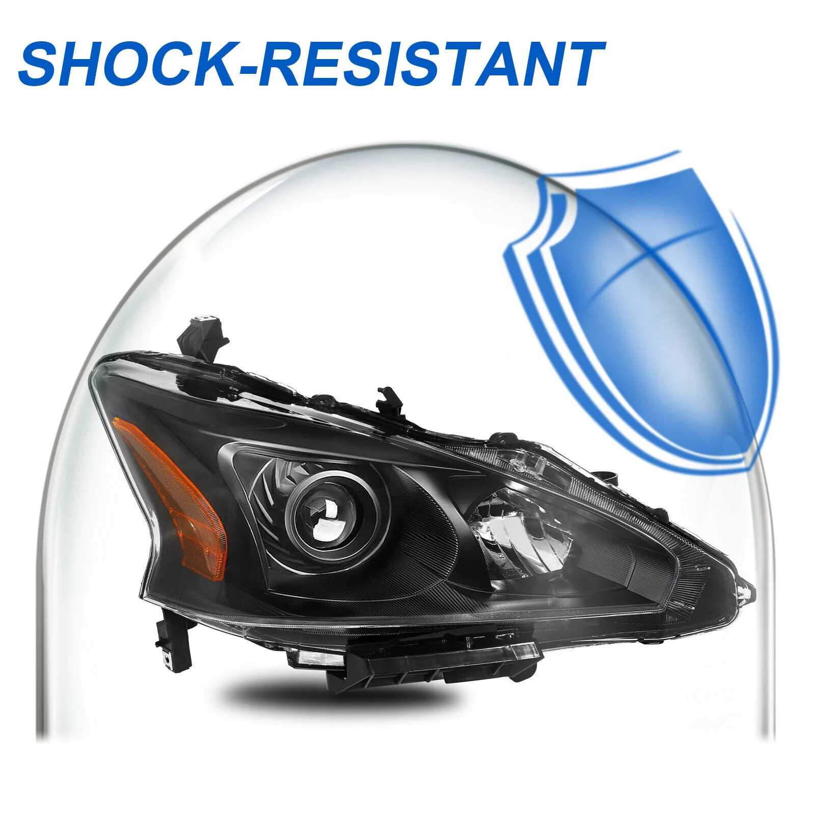 Left+Right Headlights Assembly For 2013-2015 Nissan Altima 4-Door Sedan - Image 5