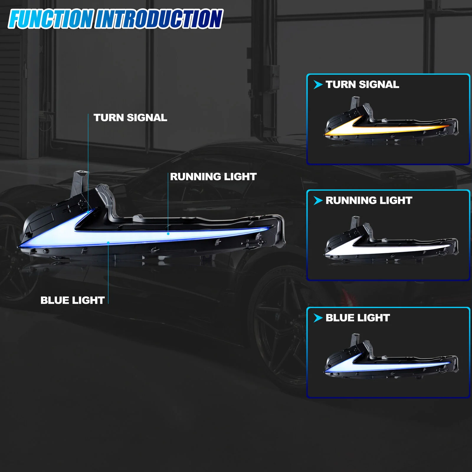 Left+Right LED Daytime Running Lights for Lexus IS250 IS300 ISF 2014-2016 Sequential Lamps - Image 4