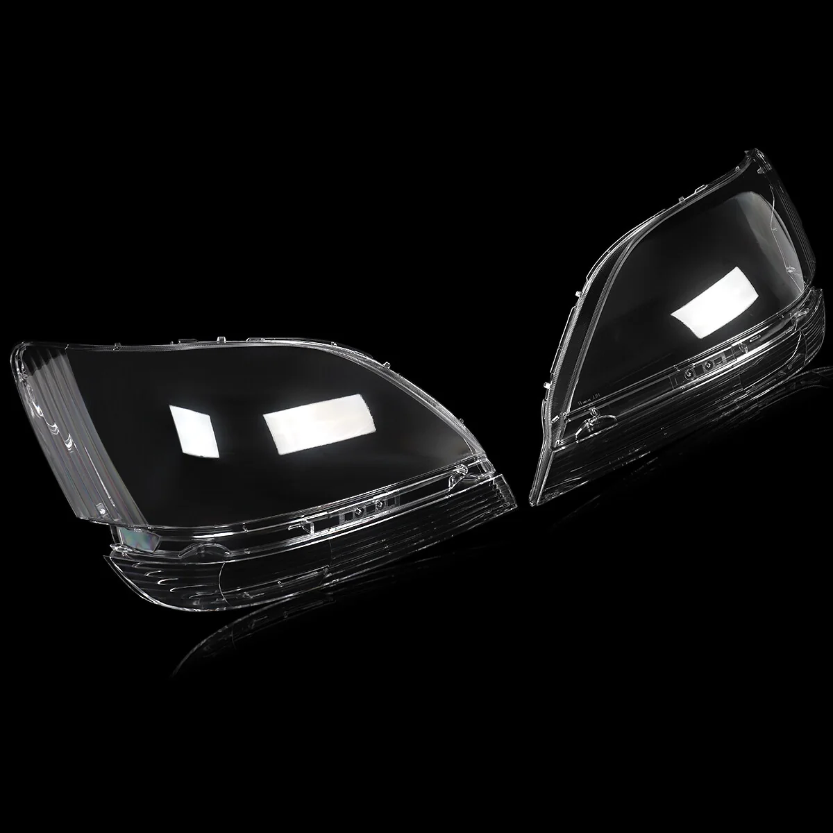 Left & Right Pair Front Clear Headlight Lens Covers for Lexus RX300 1998-2002