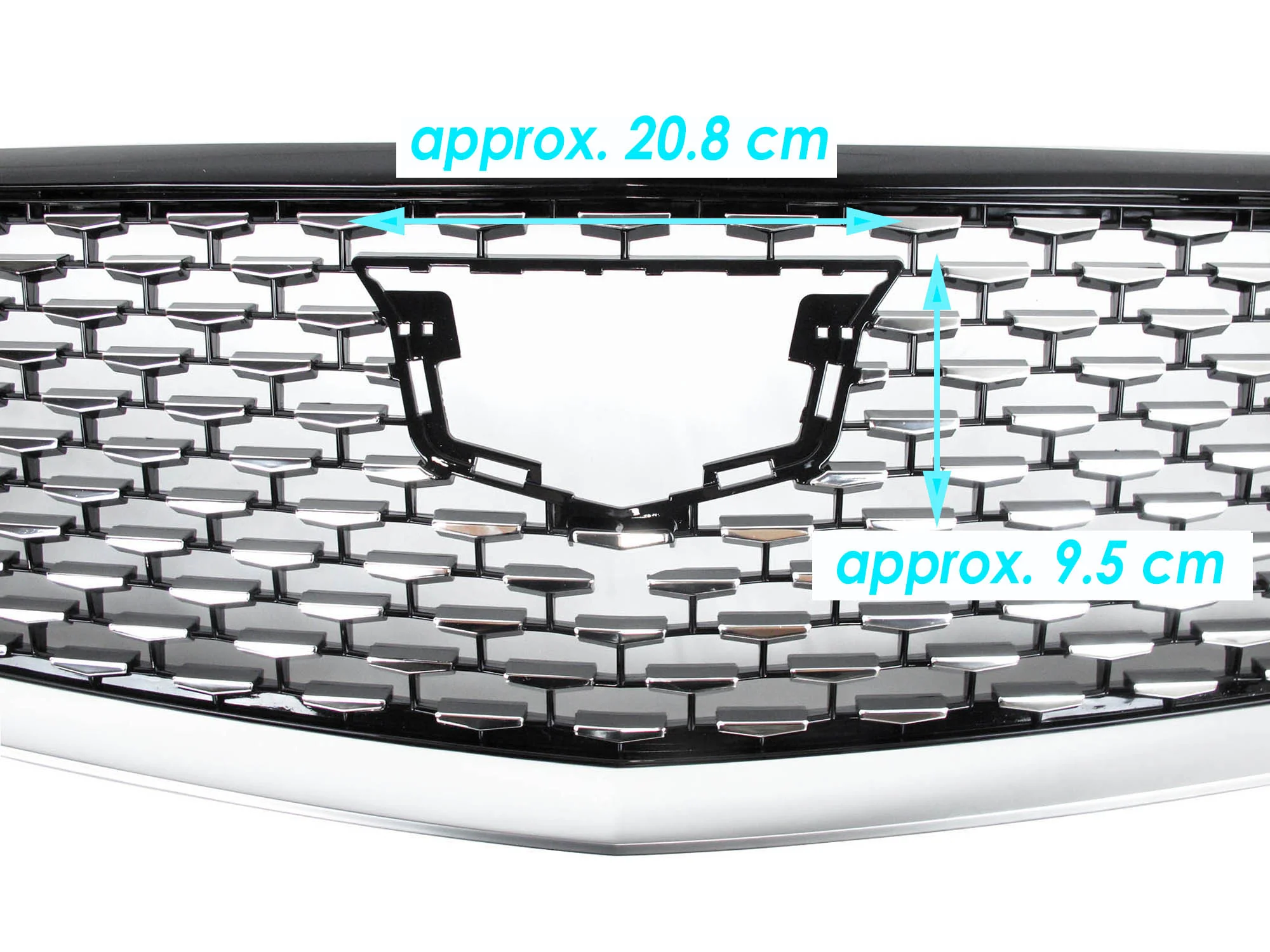 Chrome Diamond Upper Grille for Cadillac CT5 2020-2023 w/o Camera - Image 10
