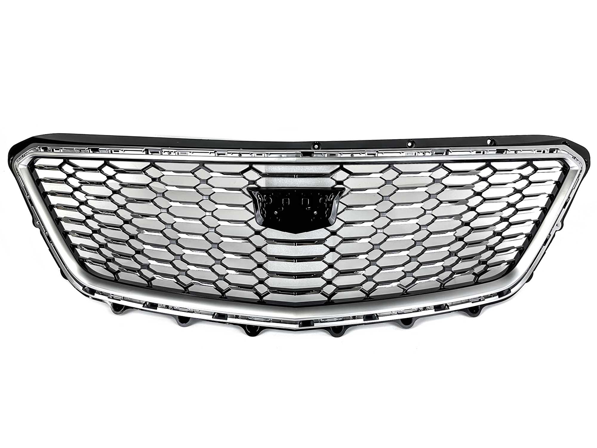 Front Upper Honeycomb Grill Chrome for Cadillac XT4 2019-2023 No Camera - Image 4
