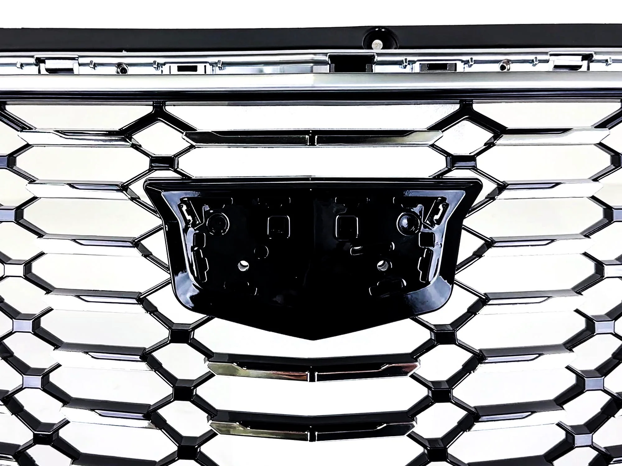 Front Upper Honeycomb Grill Chrome for Cadillac XT4 2019-2023 No Camera - Image 8