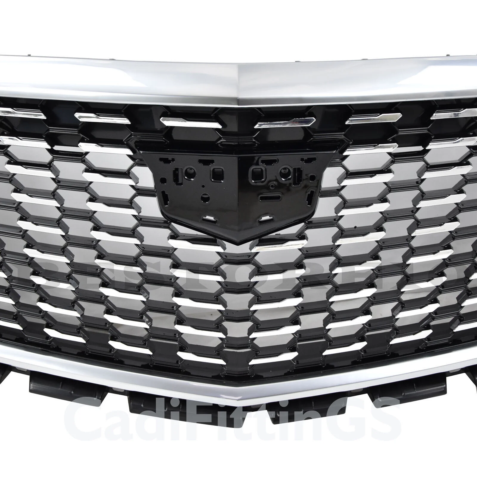 Replacement Front Bumper Upper Grille Chrome for Cadillac XT5 2021-2025 w/o Camera - Image 7