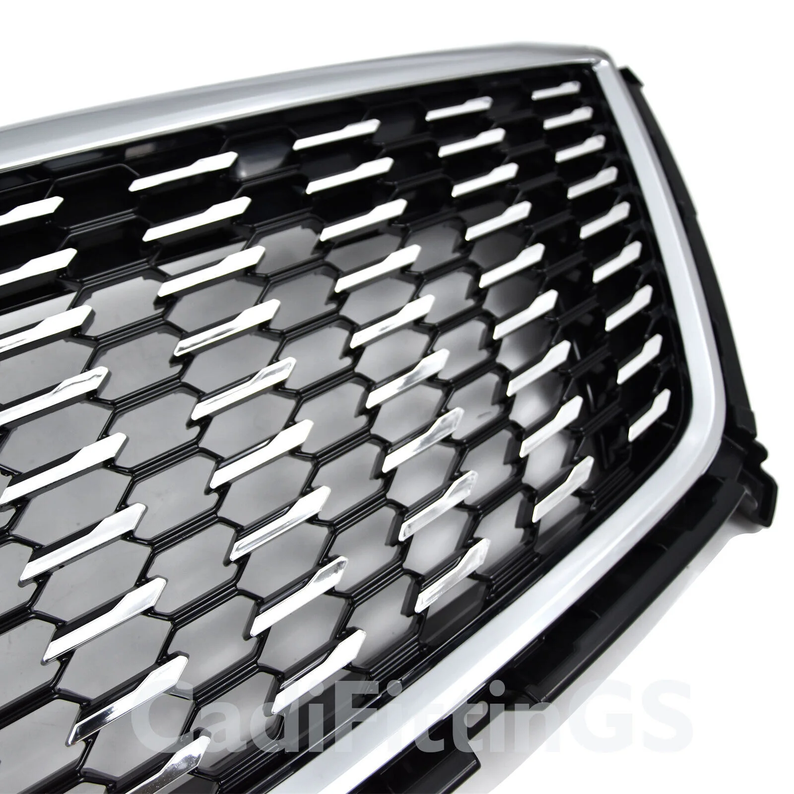 Replacement Front Bumper Upper Grille Chrome for Cadillac XT5 2021-2025 w/o Camera - Image 8