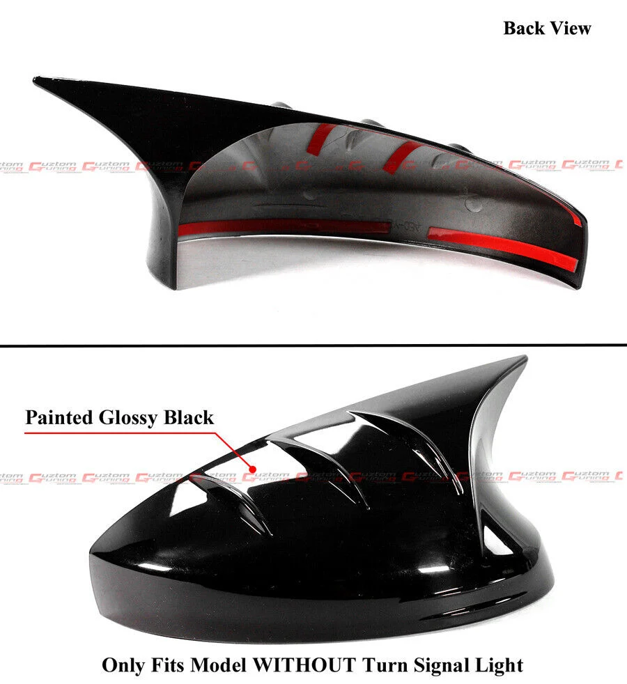 M Style Gloss Black Mirror Cover Caps Add-On fit for 2023-2025 Acura Integra DE4 - Image 3