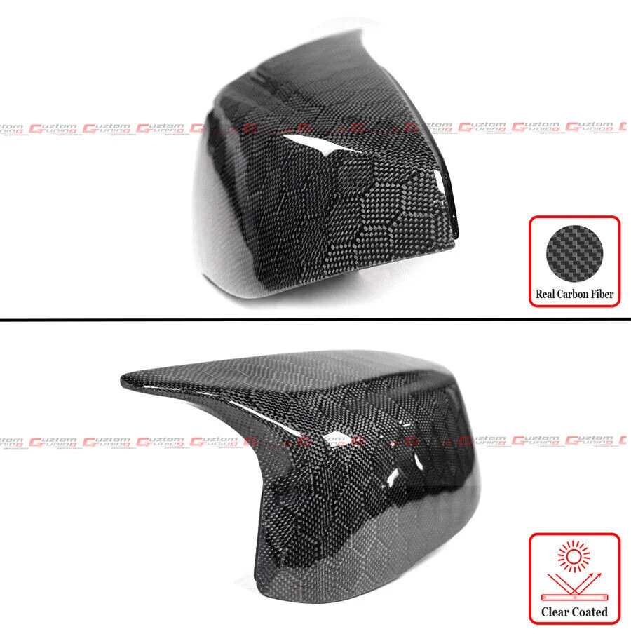 Honeycomb Carbon Fiber Mirror Cover Caps fit for Infiniti Q50 Q60 2014-2024 - Image 3