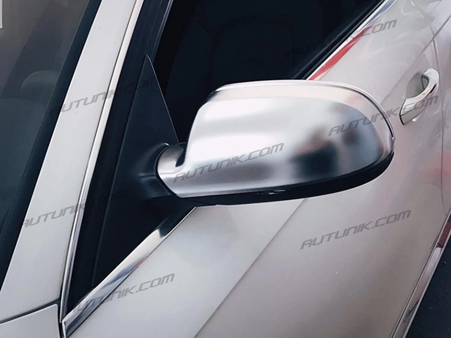 2x For AUDI A4 B8.5 S4 A5 8T S5 RS5 2013-2016 Matte Chrome Side Mirror Cover Caps with Lane Assist - Image 4