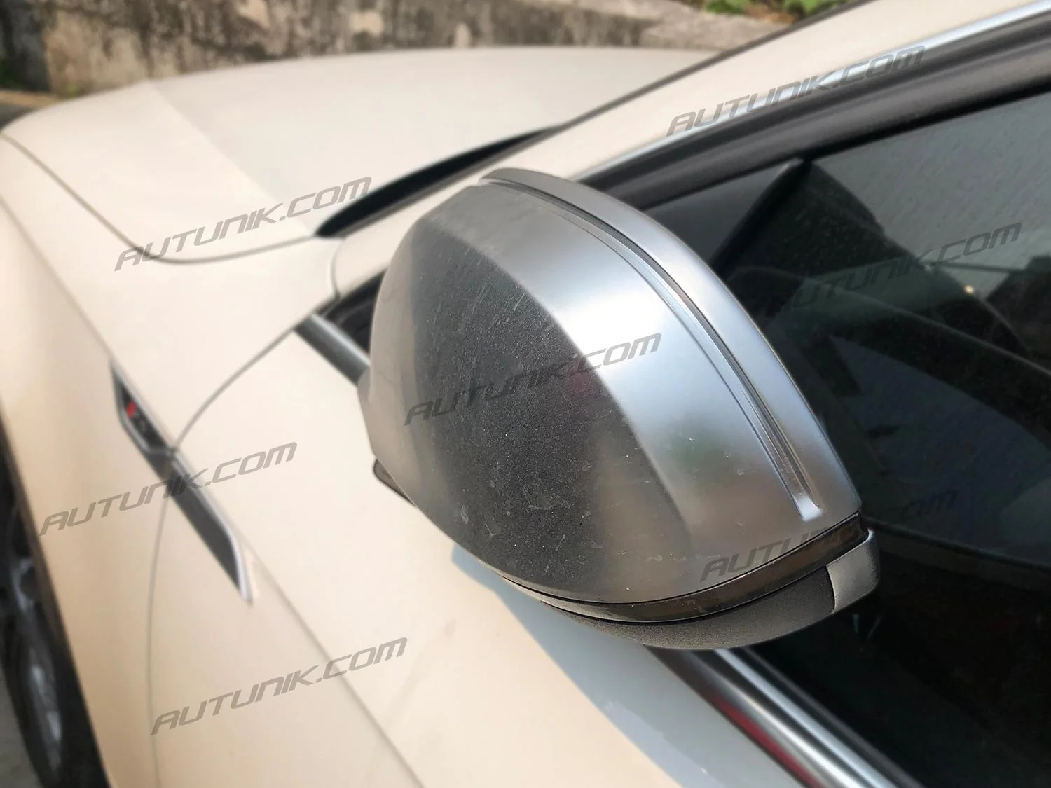 2x For AUDI A4 B8.5 S4 A5 8T S5 RS5 2013-2016 Matte Chrome Side Mirror Cover Caps with Lane Assist - Image 5