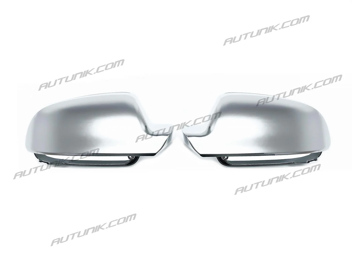 2x For AUDI A4 B8.5 S4 A5 8T S5 RS5 2013-2016 Matte Chrome Side Mirror Cover Caps with Lane Assist - Image 8