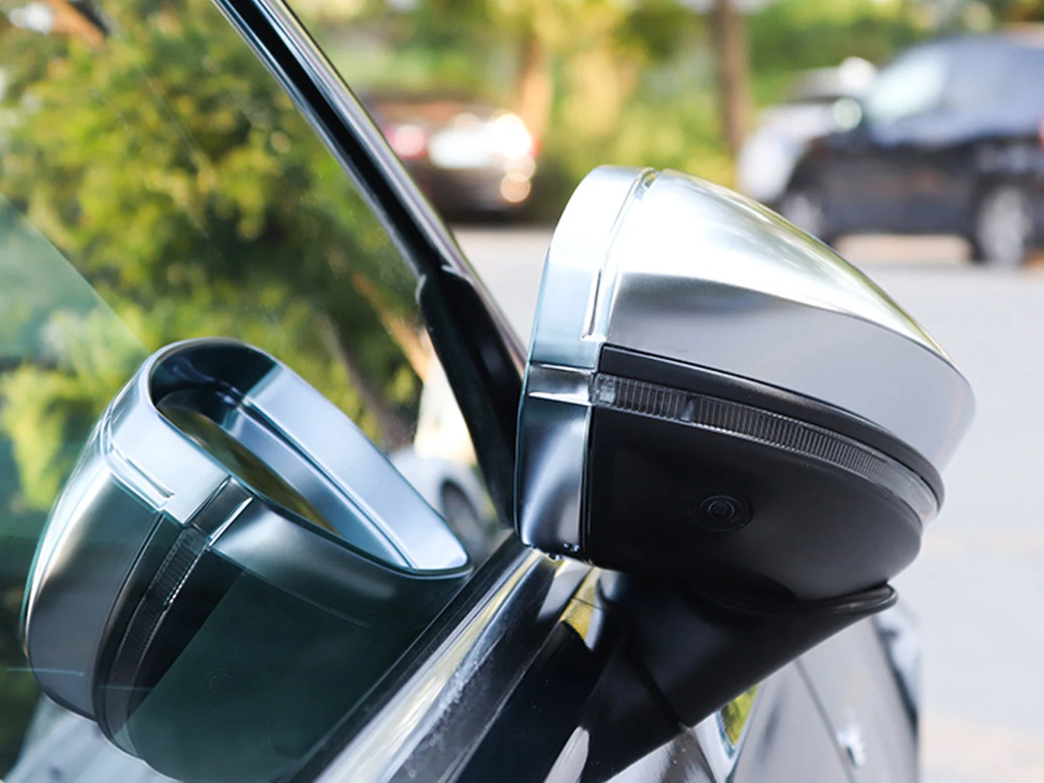 2x For 2019-2026 Audi A6 C8 S6 A7 4K S7 Chrome Side Mirror Cover Caps With Lane Assist - Image 5