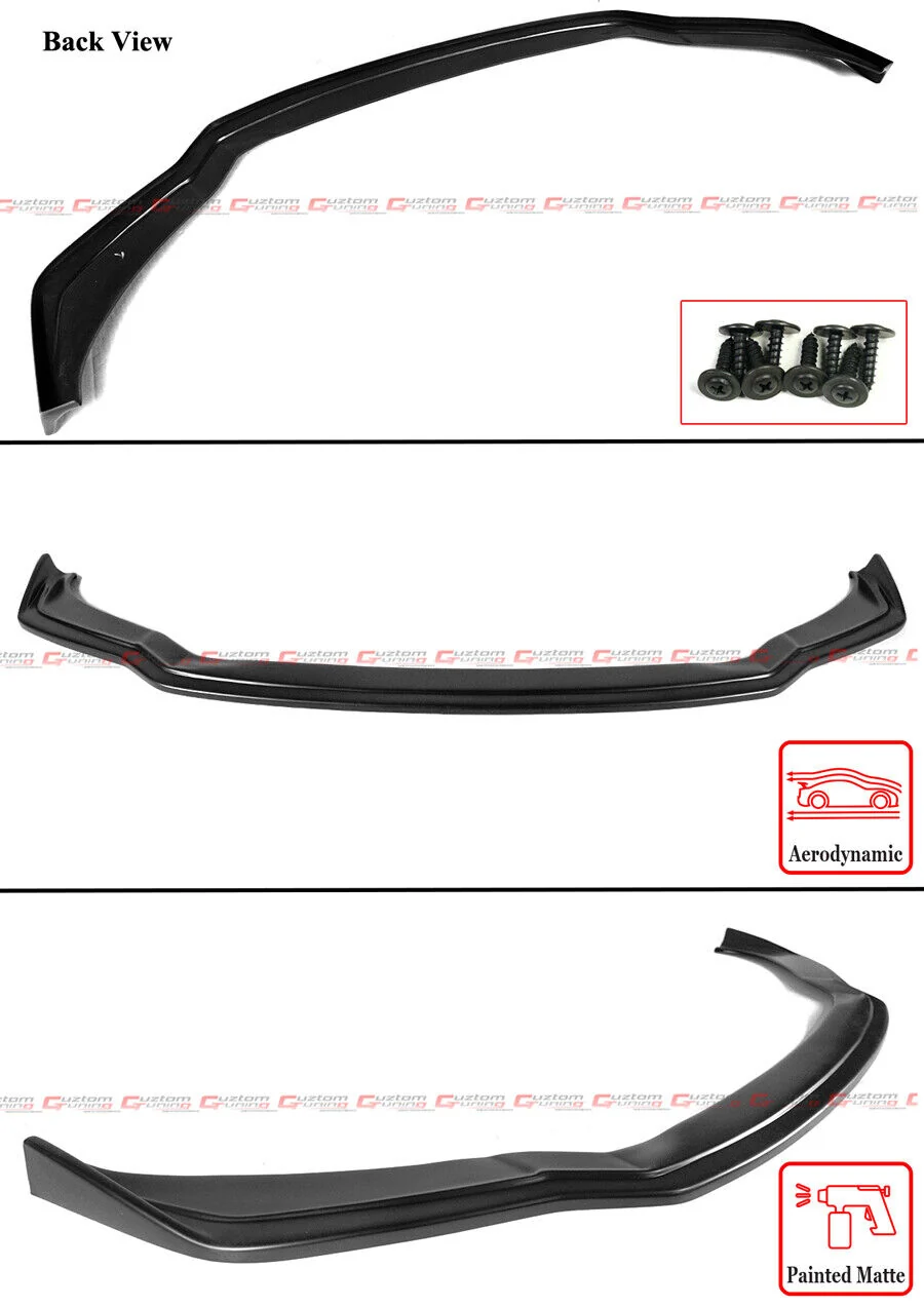 Matte Black Front Bumper Lip Splitter For 2021-2024 Lexus IS300 IS350 - Image 2