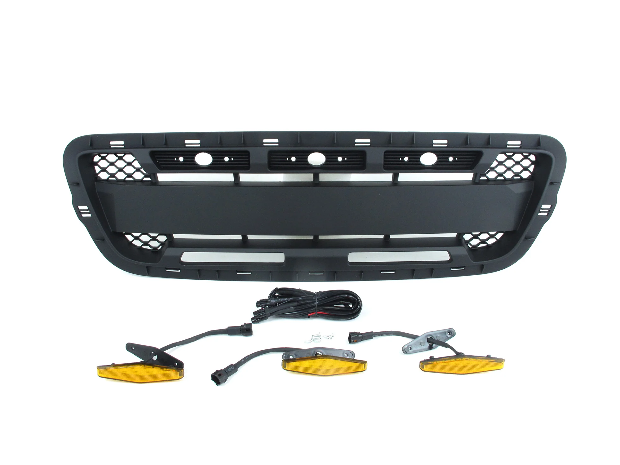 Matte Black Front Grille Honeycomb Bumper Grill W/Light for Ford Ranger 2001-2003 (Not fit Edge) - Image 6