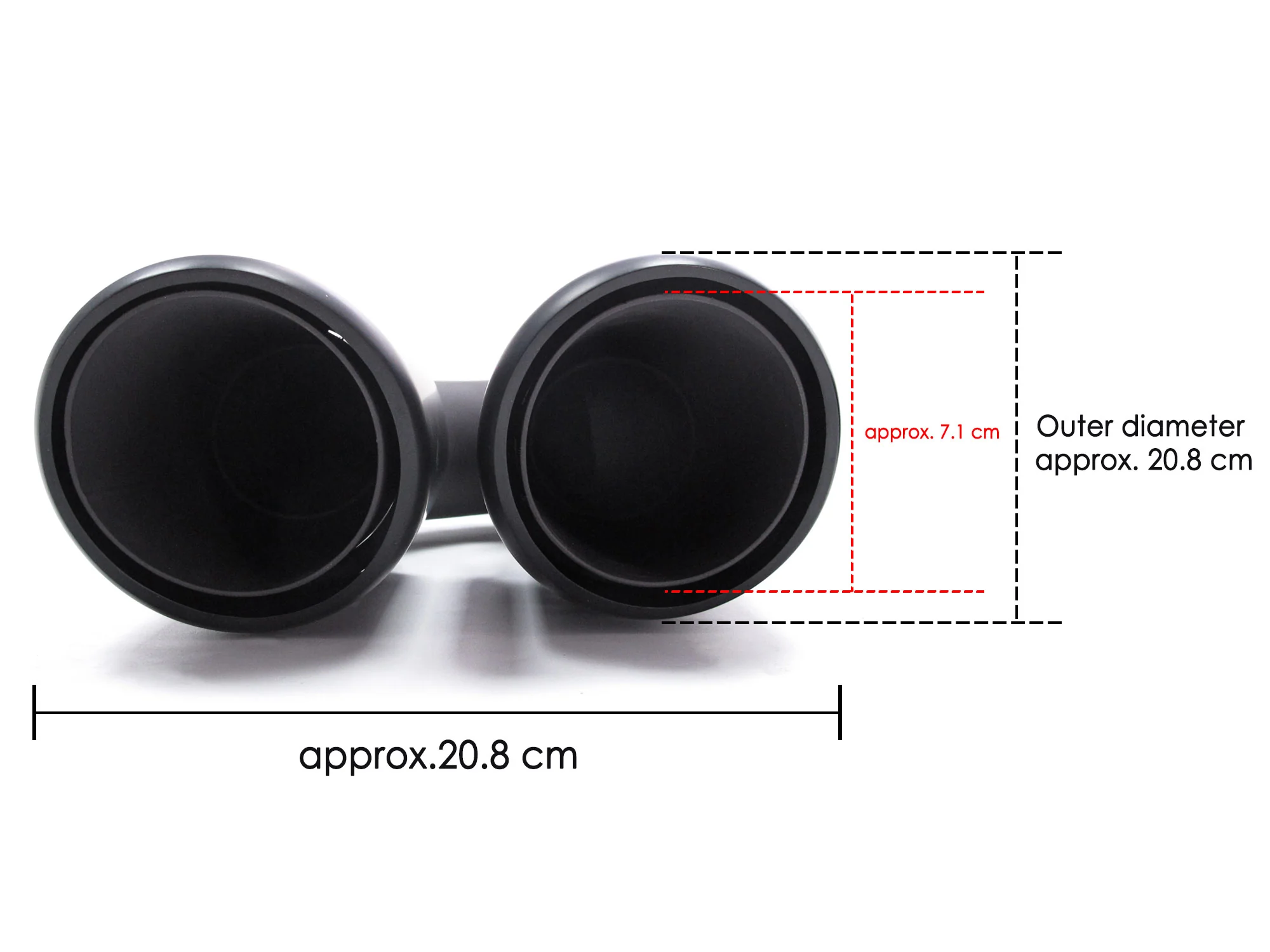 Matte Black Exhaust Tips Muffler for Porsche Cayenne 2011-2014 Long Pipes - Image 14