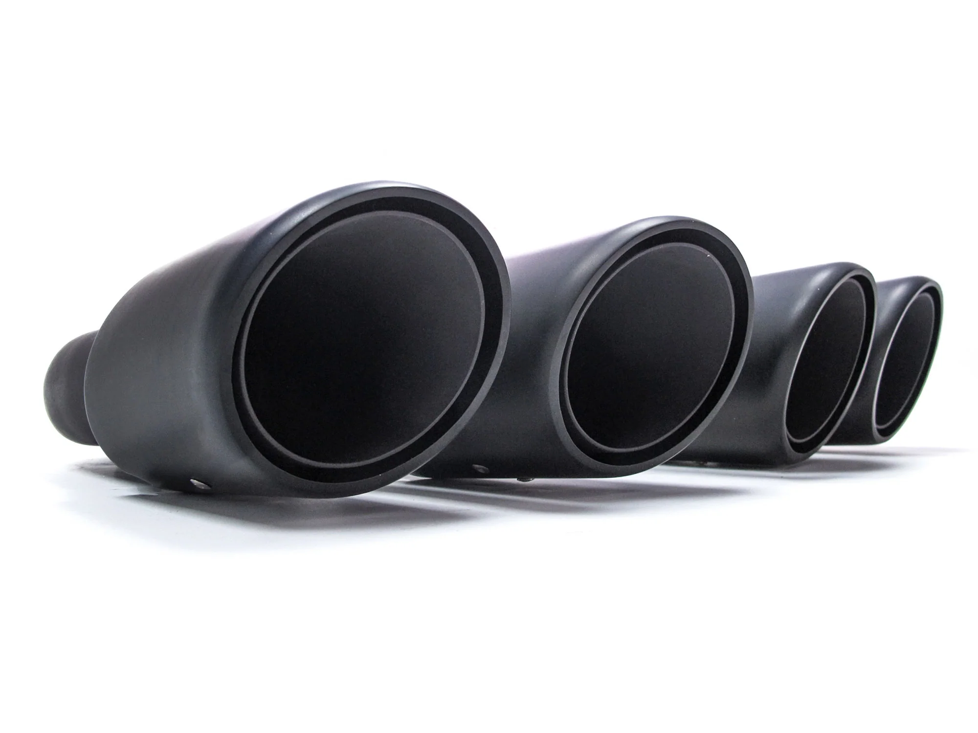 Matte Black Exhaust Tips Muffler for Porsche Cayenne 2011-2014 Long Pipes - Image 8