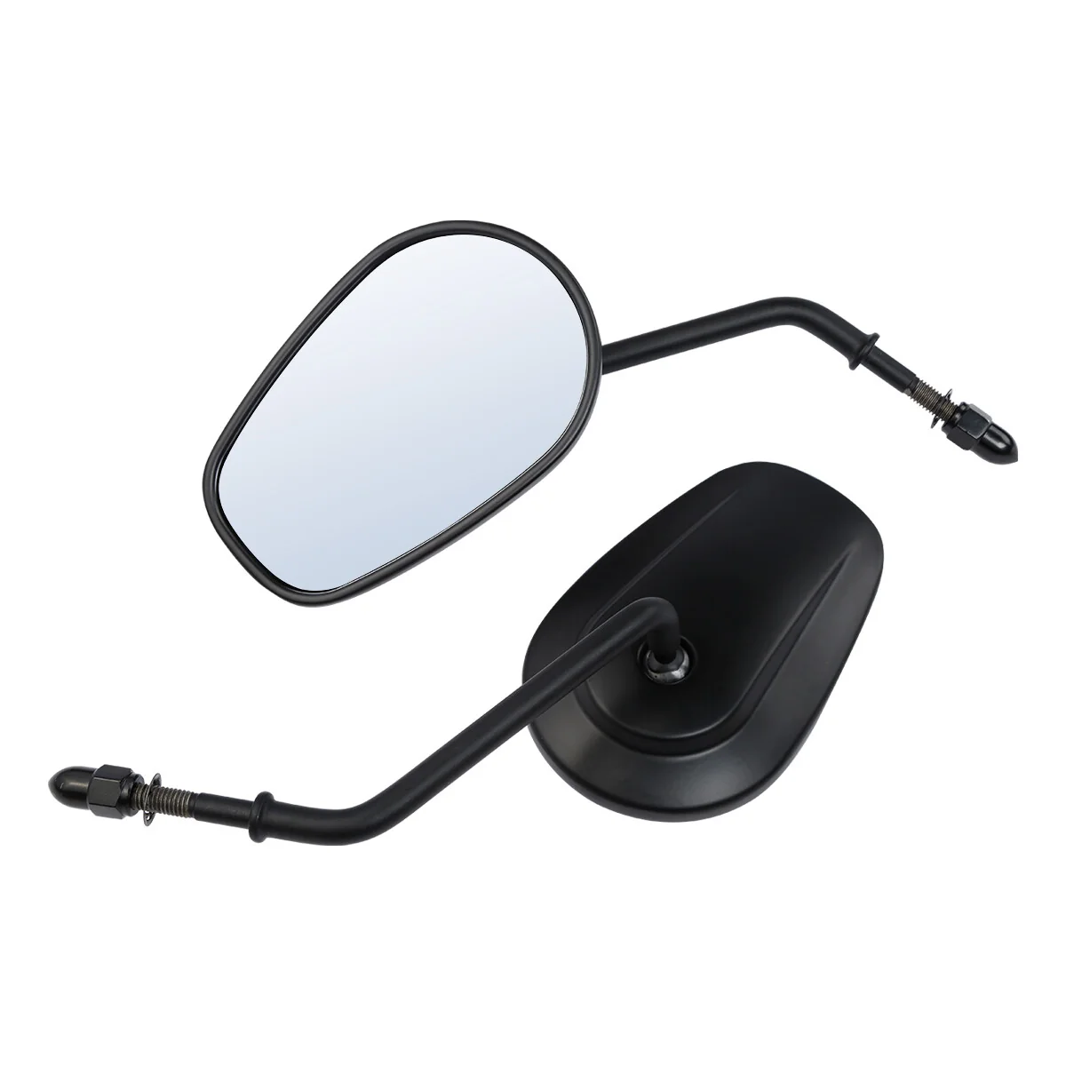 Matte Black Rear View Mirrors for Harley Davidson 1982+ Sportster, Softail, Dyna, Touring - Image 3