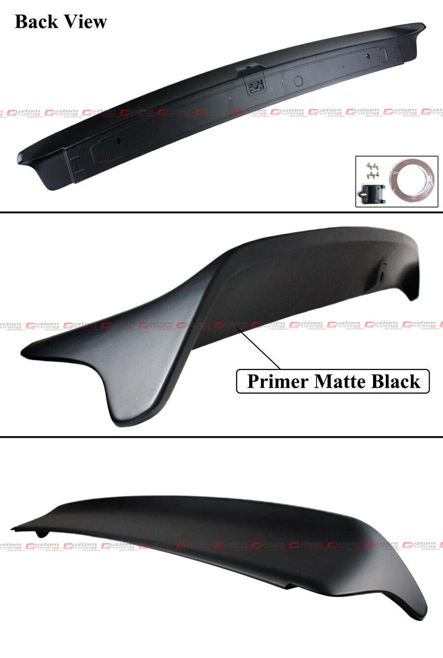 Matte Black Trunk Spoiler Wing For Dodge Challenger 2008-2023 with Rear Camera Option - Image 2