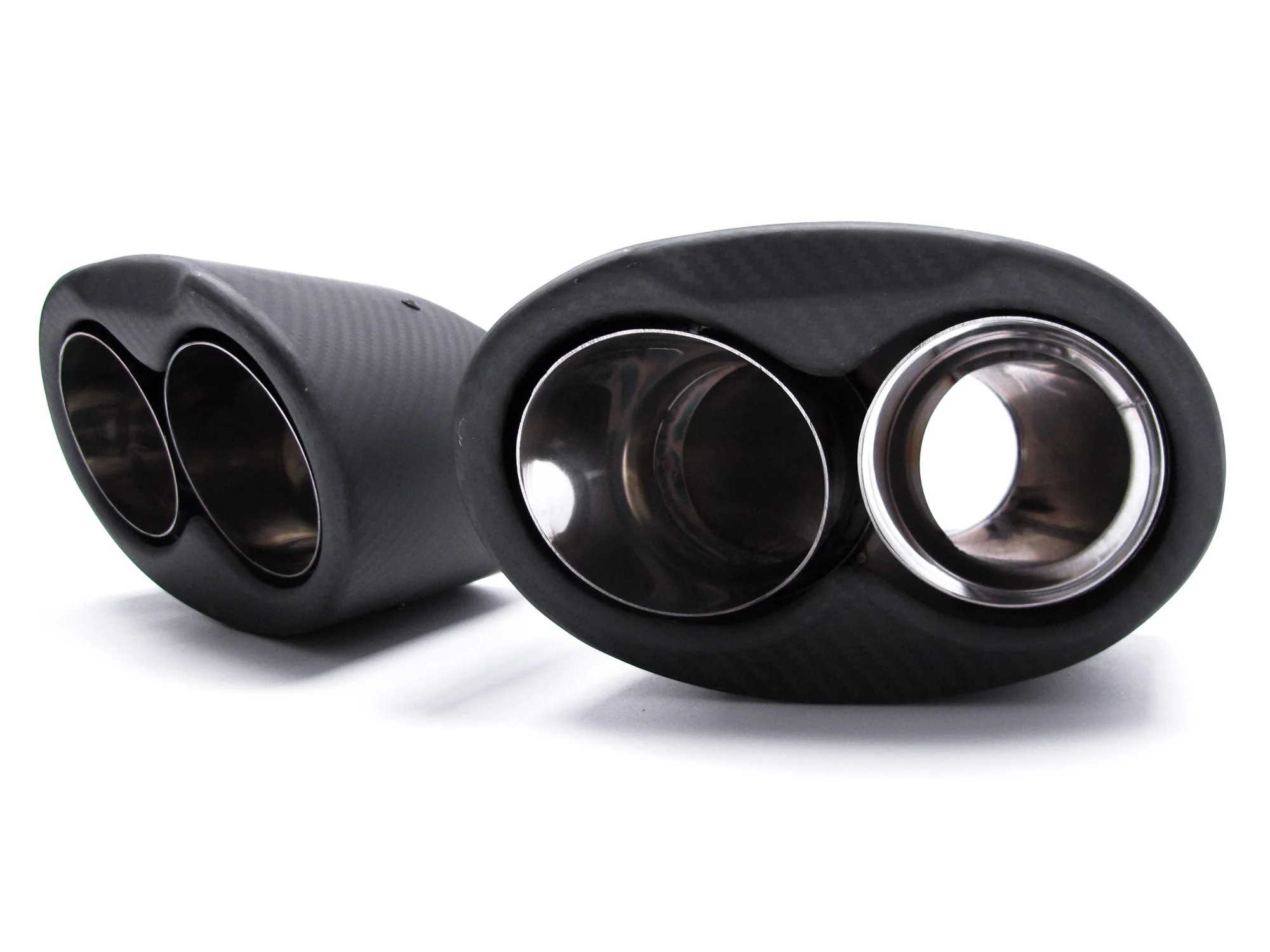 67mm Inlet Matte Carbon Fiber Exhaust Tips Muffler Tailpipe for AUDI A3 A4 A5 A6 A7 - Image 6