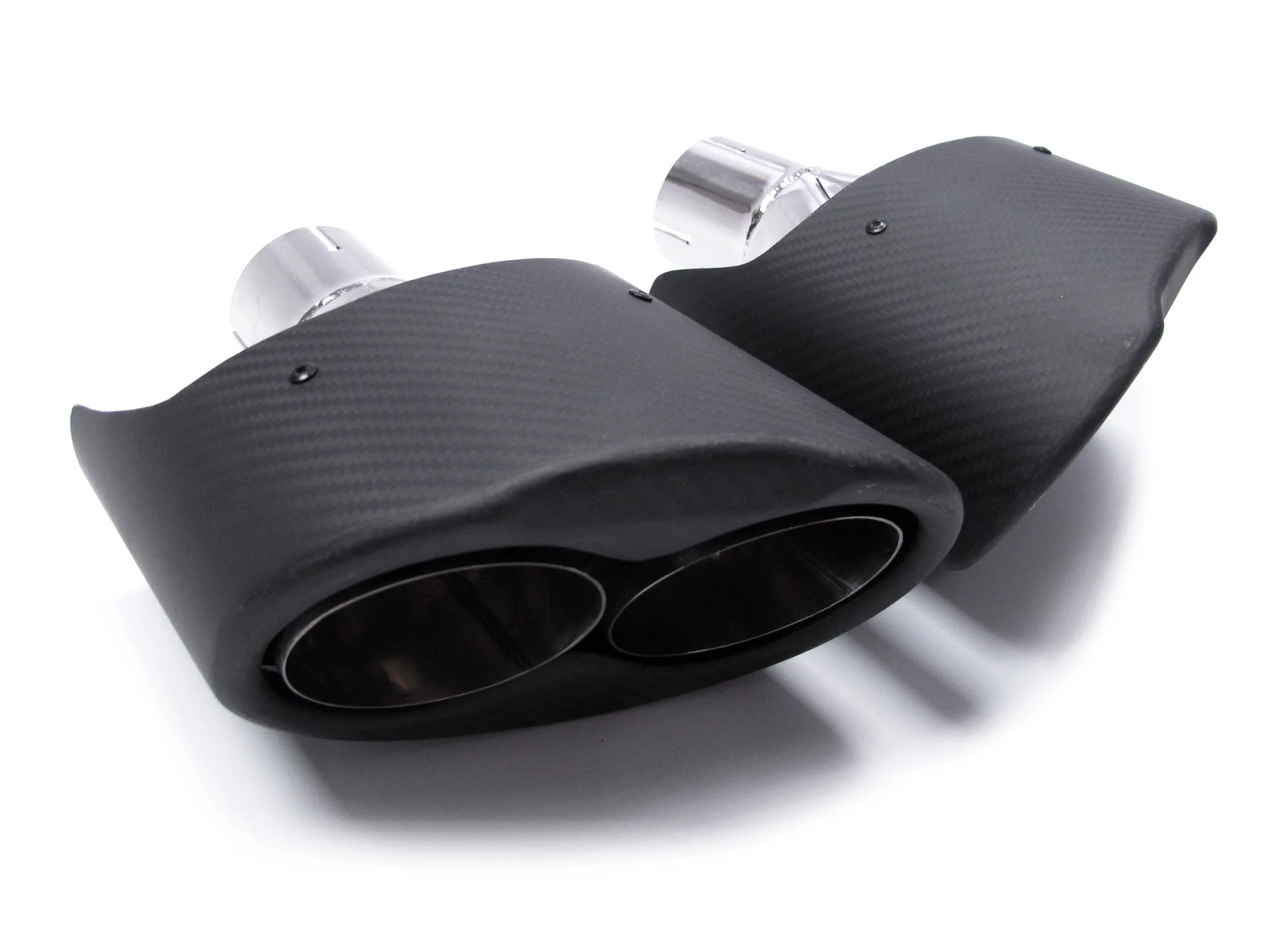 67mm Inlet Matte Carbon Fiber Exhaust Tips Muffler Tailpipe for AUDI A3 A4 A5 A6 A7 - Image 7