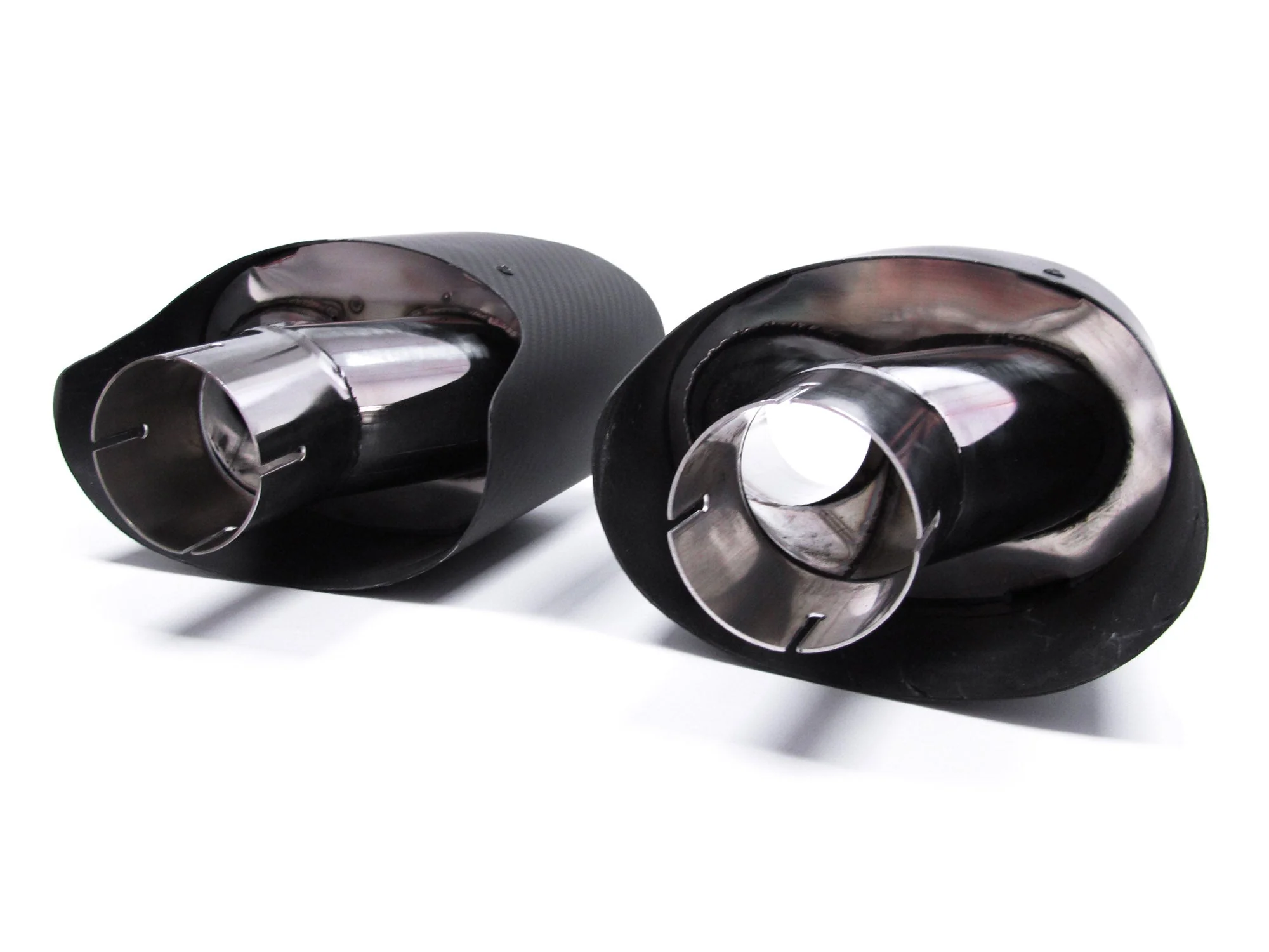 67mm Inlet Matte Carbon Fiber Exhaust Tips Muffler Tailpipe for AUDI A3 A4 A5 A6 A7 - Image 8