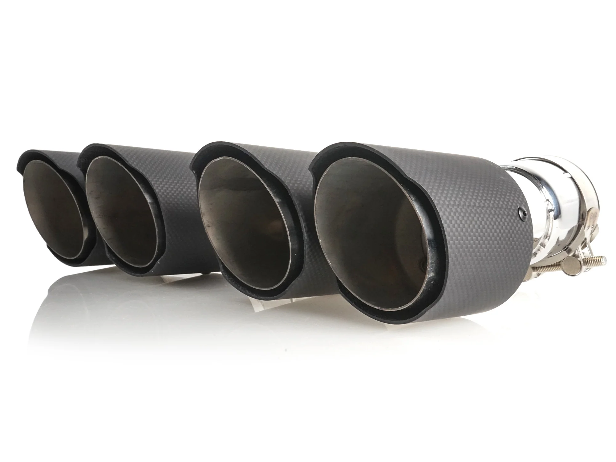 Carbon Matte Exhaust Tips Replacement For BMW 5 Series G30 G31 M Sport 2017-2023 - Image 6