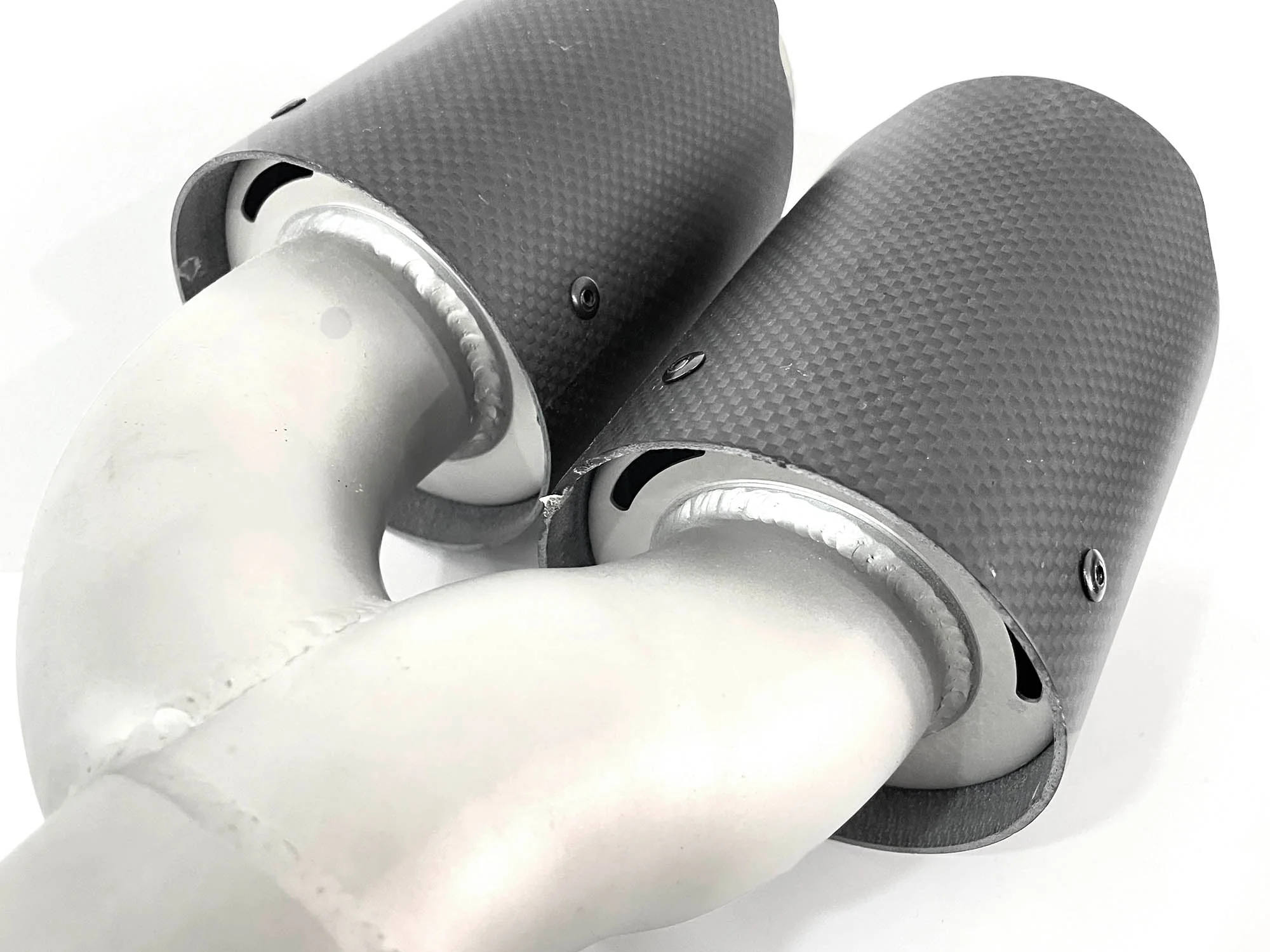 Matte Carbon Fiber Quad Exhaust Tips Replace for BMW G20 M340i 2019-2022 - Image 7