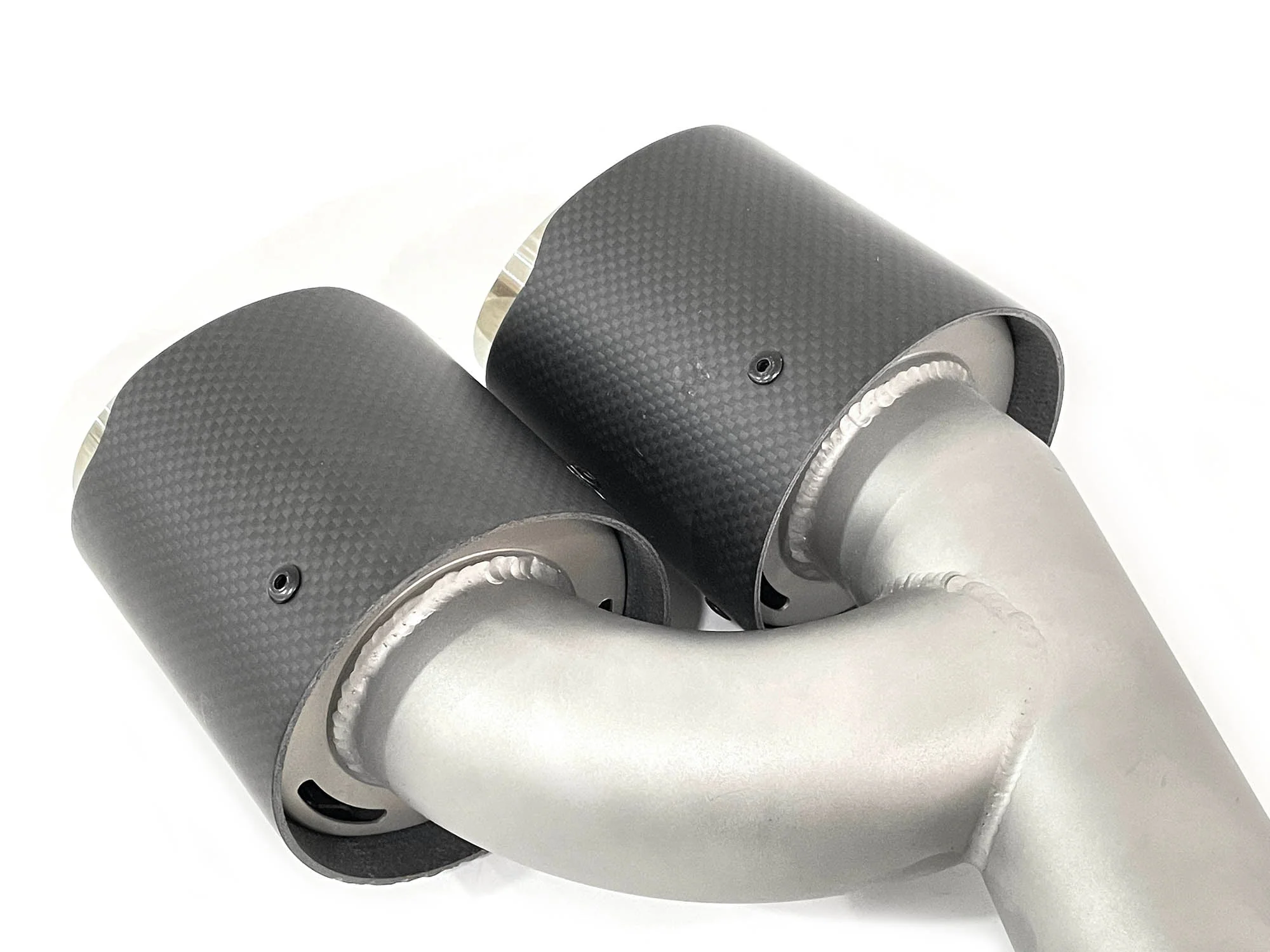 Matte Carbon Fiber Quad Exhaust Tips Replace for BMW G20 M340i 2019-2022 - Image 8