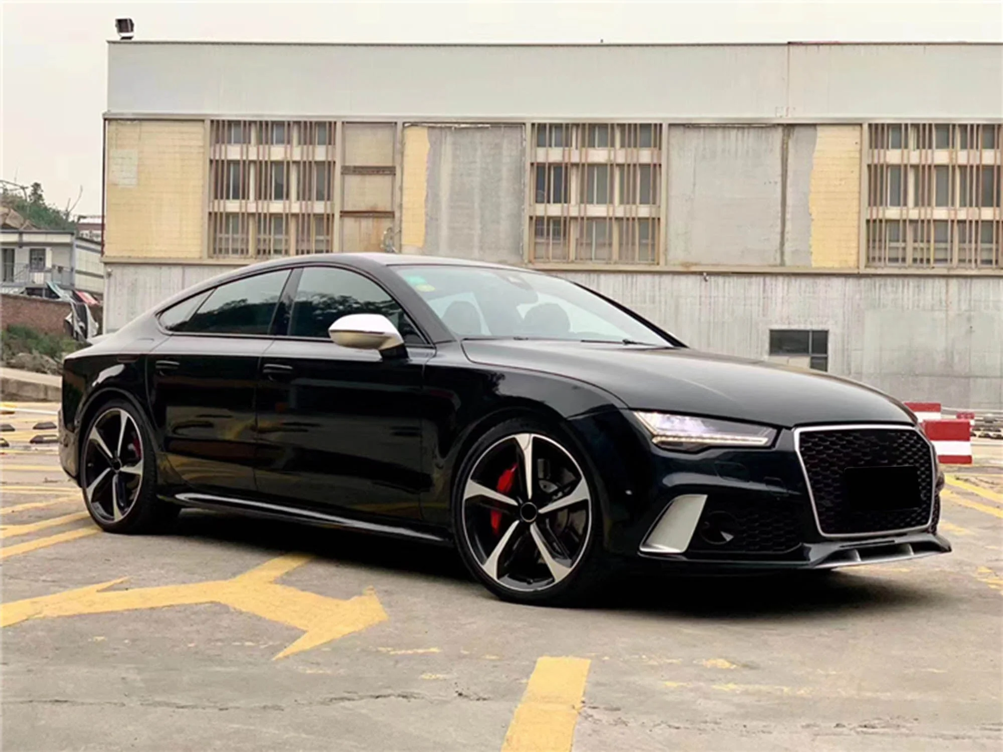 Pair For 2012-2018 AUDI A7 C7 S7 RS7 Matte Chrome Mirror Cover Caps - Image 4