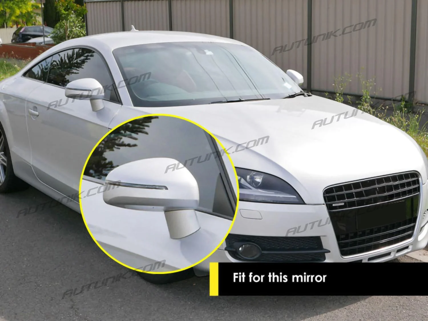 Chrome Mirror Cover Caps Replace For AUDI TT MK2 8J TTS TTRS R8 2006-2014 mc9 - Image 4