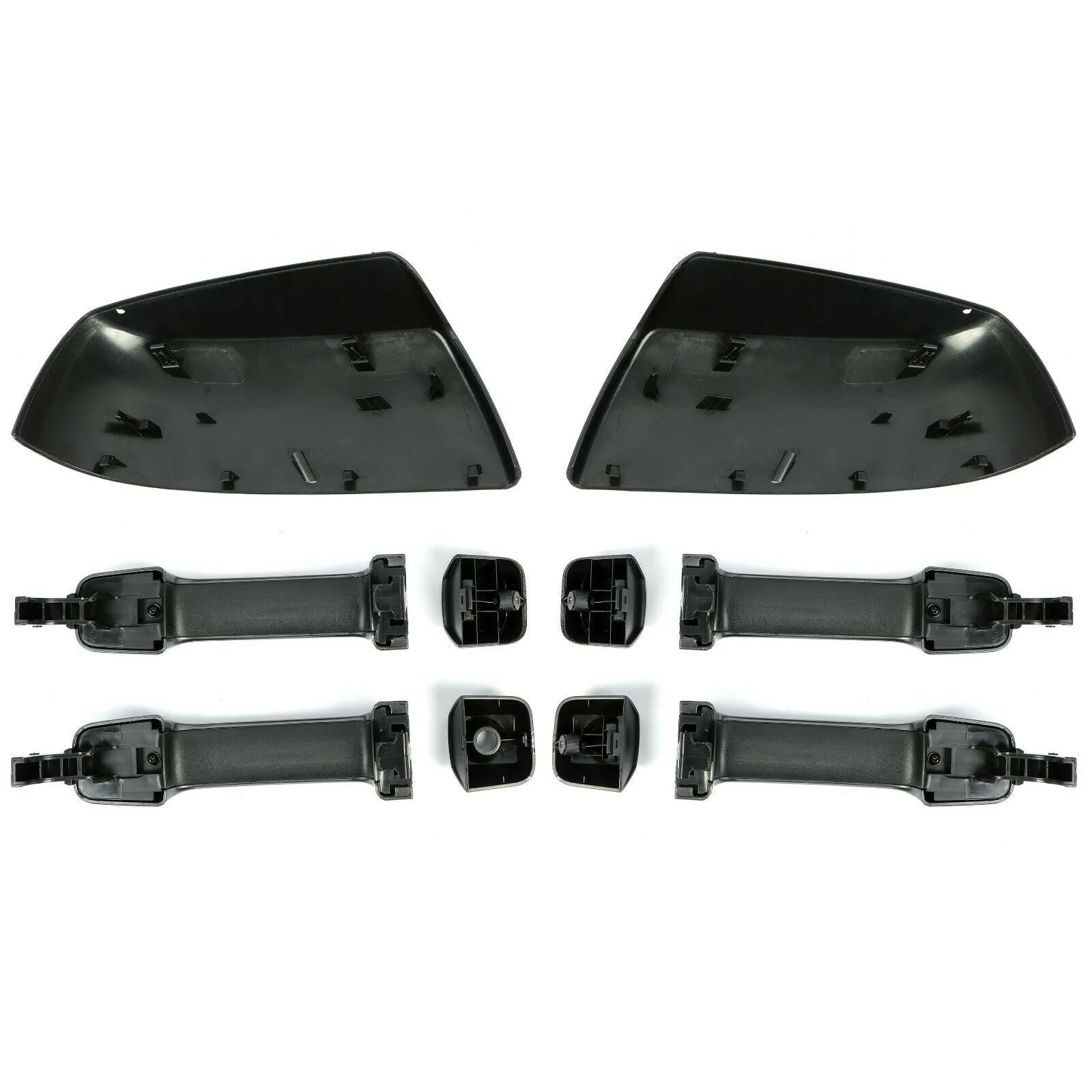 Gray Mirror Cover & Door Handle Kit For Toyota Tundra Sequoia 2011-2019 - Image 10