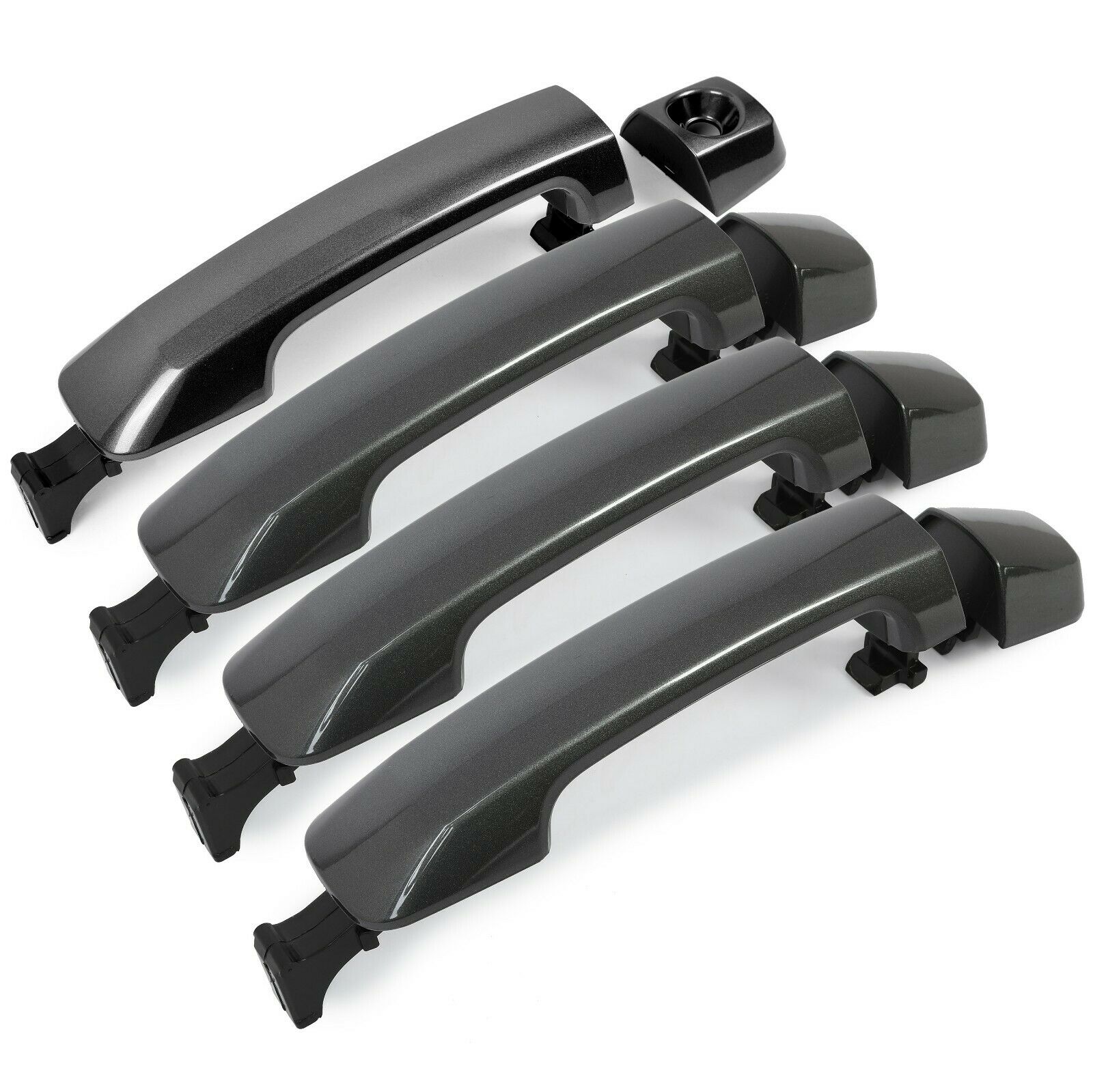 Gray Mirror Cover & Door Handle Kit For Toyota Tundra Sequoia 2011-2019 - Image 7
