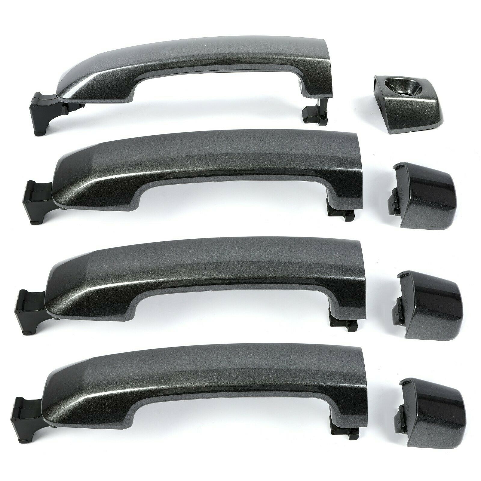 Gray Mirror Cover & Door Handle Kit For Toyota Tundra Sequoia 2011-2019 - Image 8