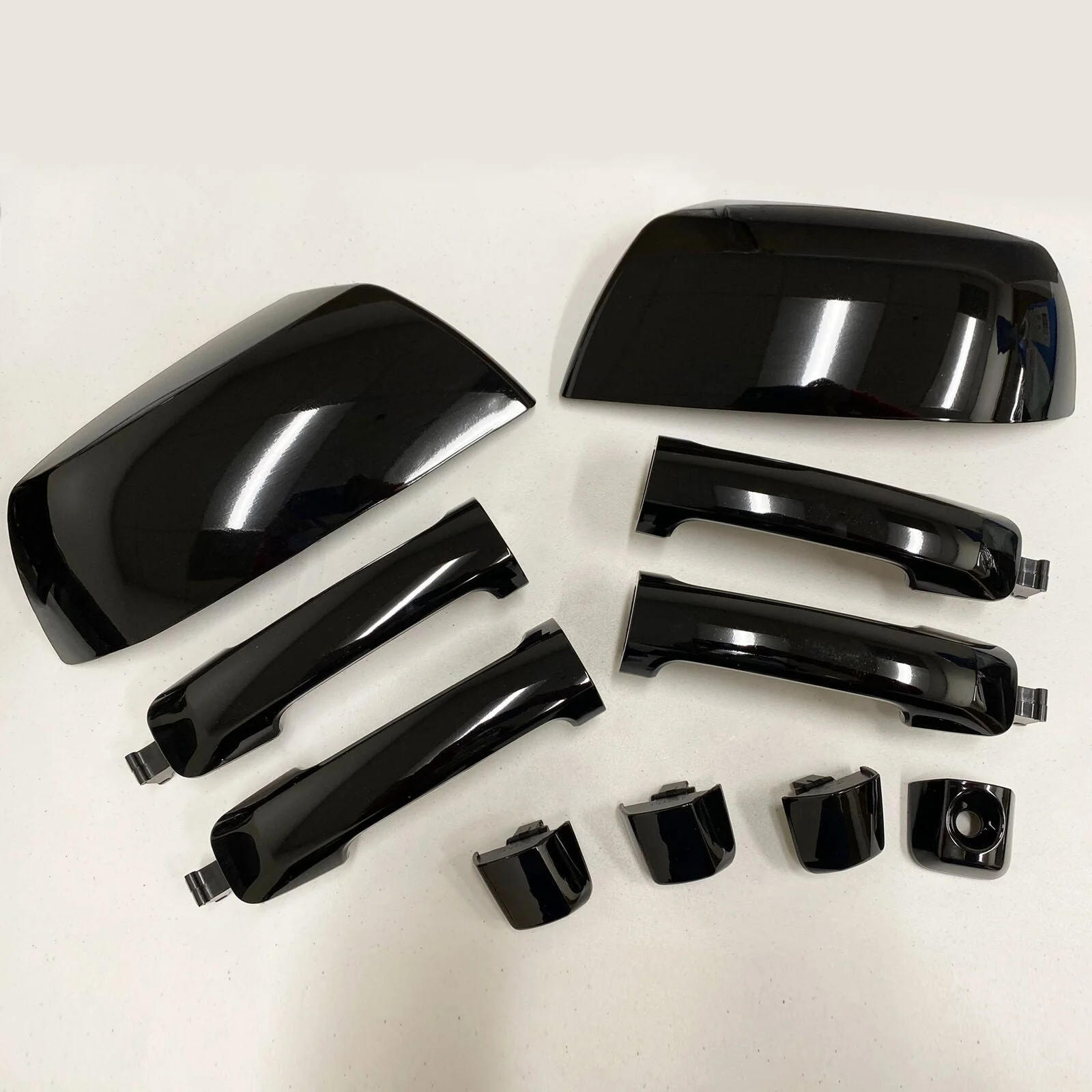 Glossy Black Mirror Cover Caps & Door Handle For Toyota Tundra Sequoia 2011-2019 - Image 5