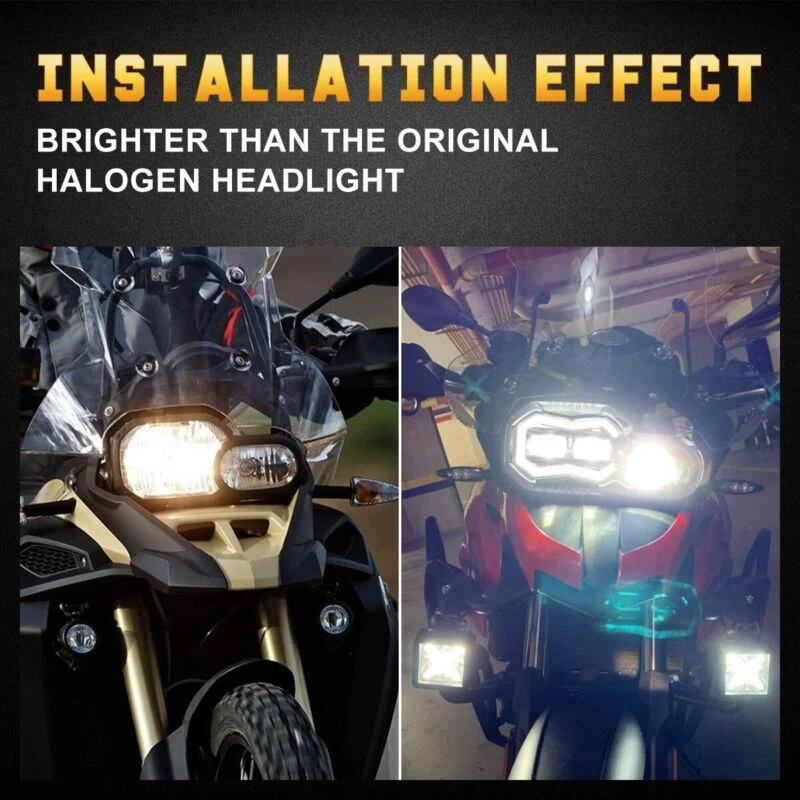 Motorcycle LED Headlight For BMW F650GS F700GS F800GS ADV Adventure - Image 16