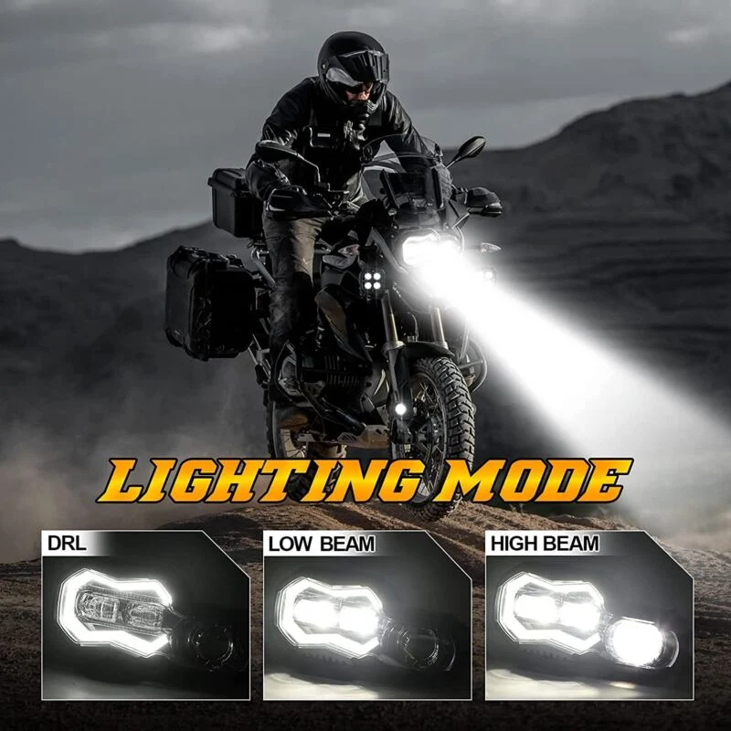 Motorcycle LED Headlight For BMW F650GS F700GS F800GS ADV Adventure - Image 18
