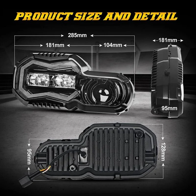 Motorcycle LED Headlight For BMW F650GS F700GS F800GS ADV Adventure - Image 8