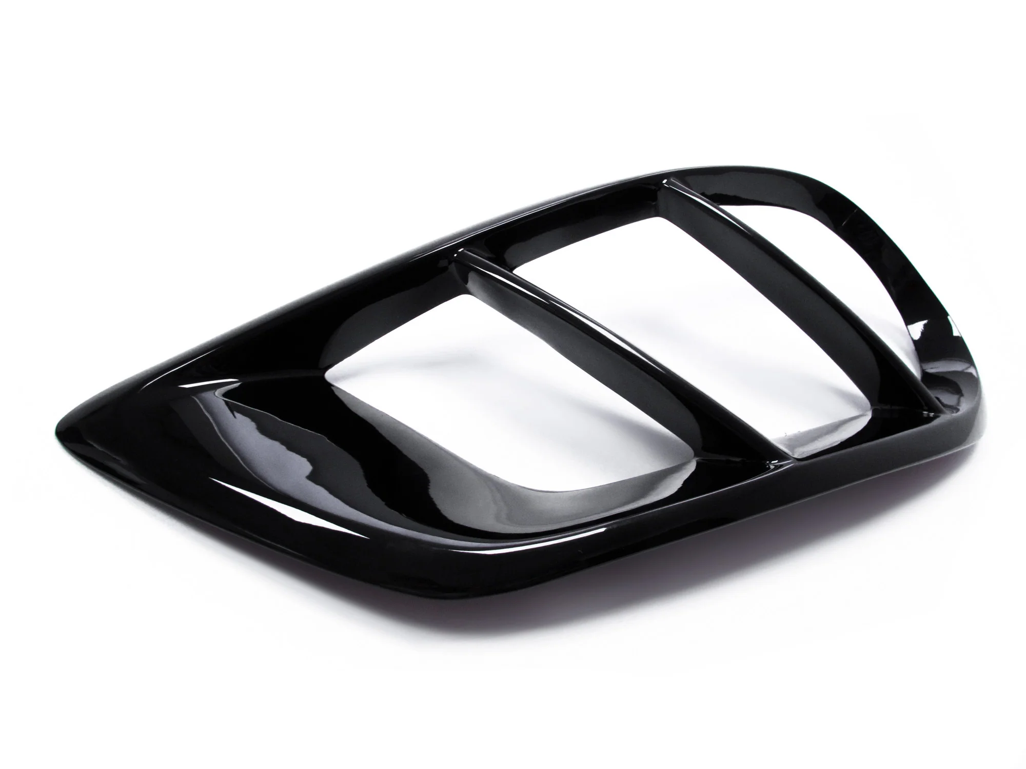 Gloss Black Fog Light Air Duct Vent Covers For 2015-2018 Mercedes Benz W205 C300 C43 AMG - Image 8