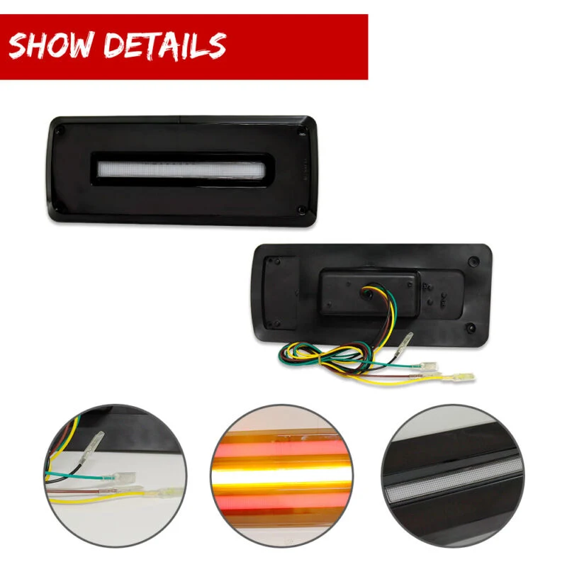 Smoke LED Tail Lights for Mercedes Benz W463 G-wagon G500 G550 G55 G63 AMG 1999-2018 - Image 4
