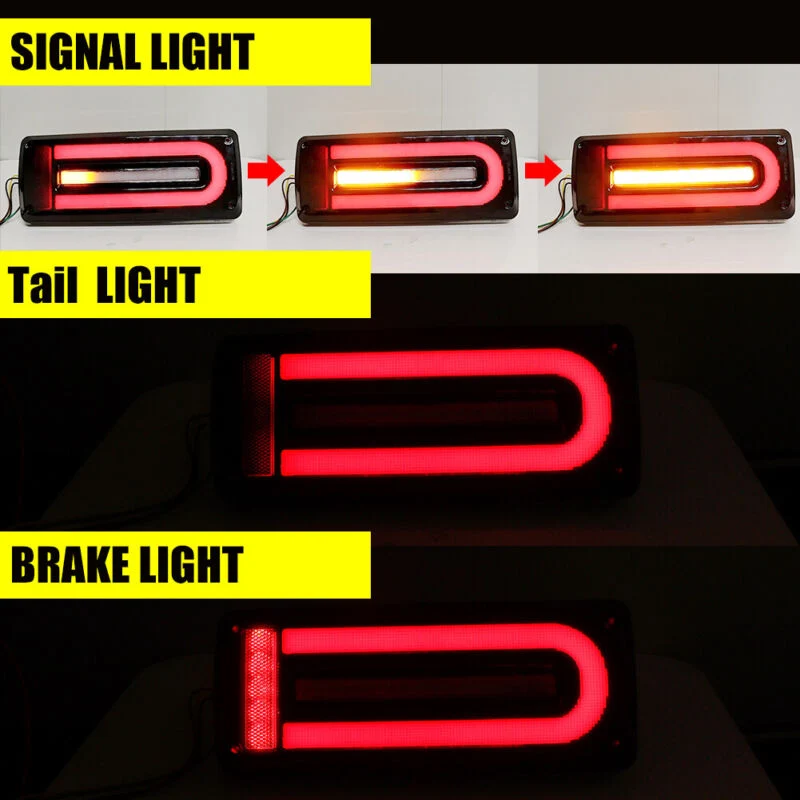 Smoke LED Tail Lights for Mercedes Benz W463 G-wagon G500 G550 G55 G63 AMG 1999-2018 - Image 8