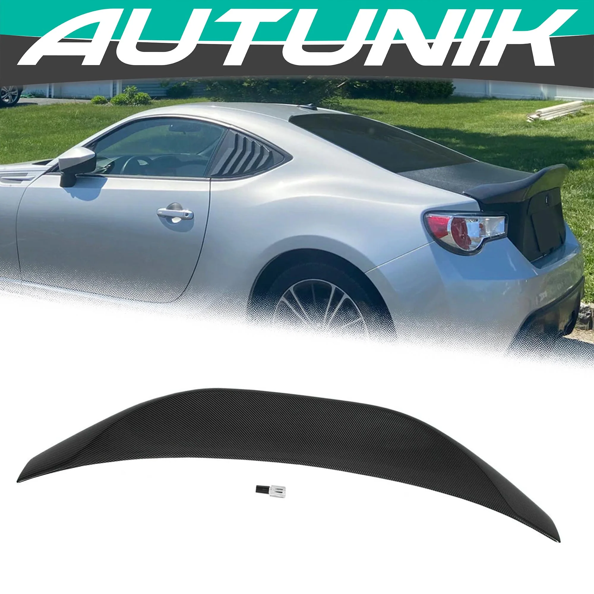 Carbon Fiber Look Rear Trunk Spoiler Wing Fit For Scion FR-S GT86 Subaru BRZ 2013-2020