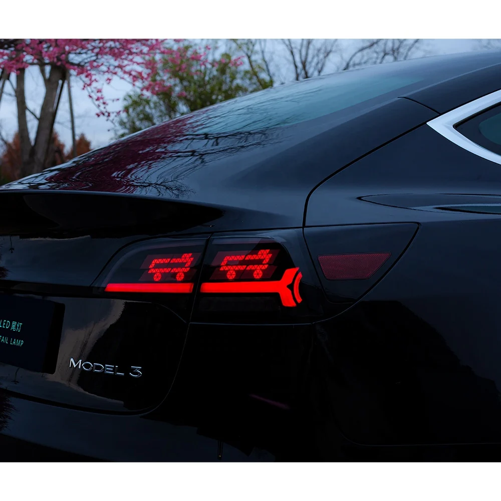 OLED Tail Lights For Tesla Model 3 Model Y 2017-2023 Customized Letterings - Image 11